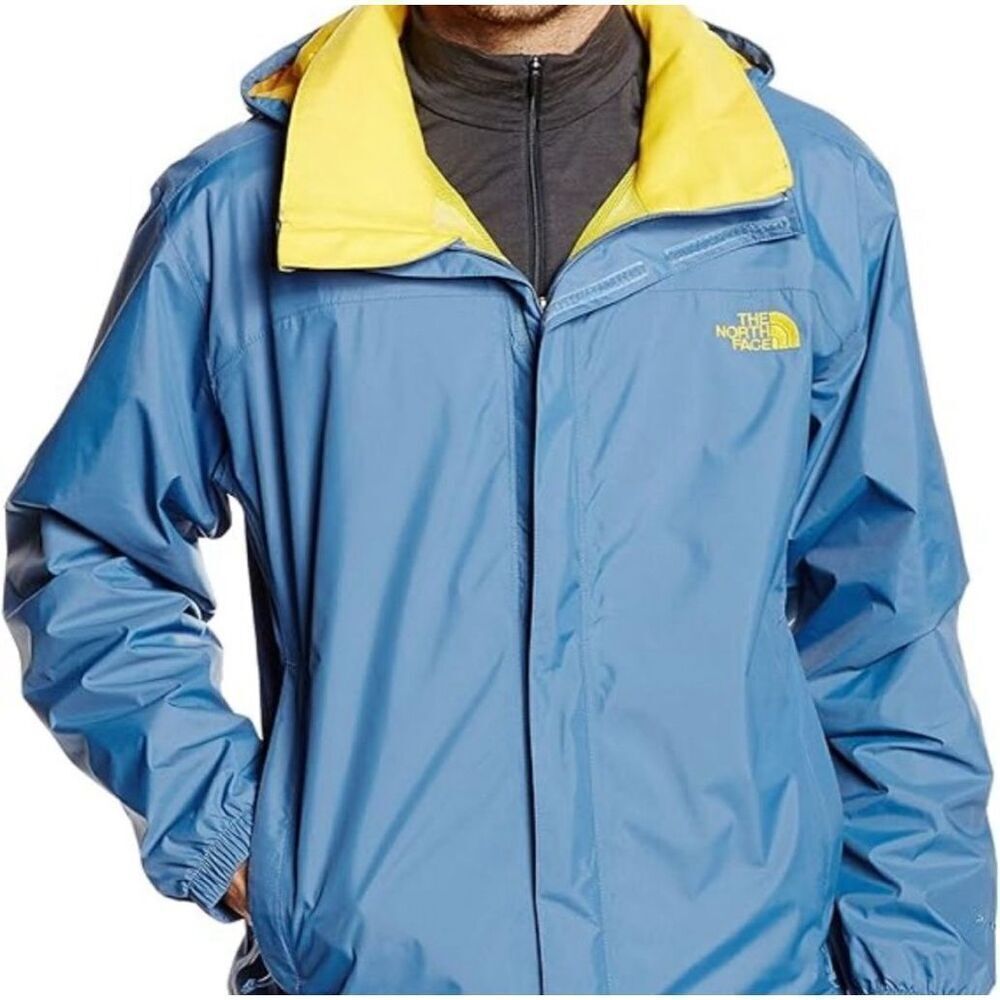 The North Face Mens Dry Vent Long Sleeve Windbreaker Jacket Blue Size Large‎